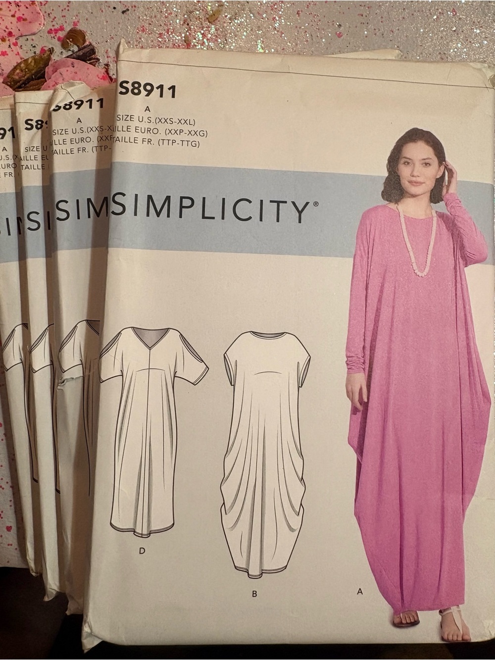 BN UNCUT SIMPLICITY 8911 A CATTAN SEWING PATTERNS